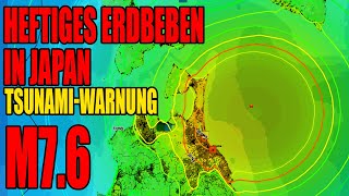 Heftiges Erdbeben in Japan - Tsunami Warnung