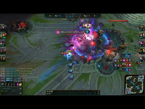 Veigar split push massive big brain hard carry while enemy team raids base