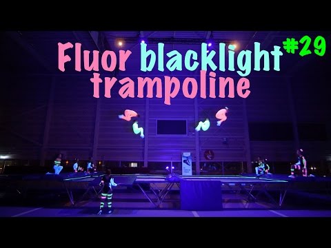 Fluor blacklight trampoline!! - Triffis TV Vlog 29