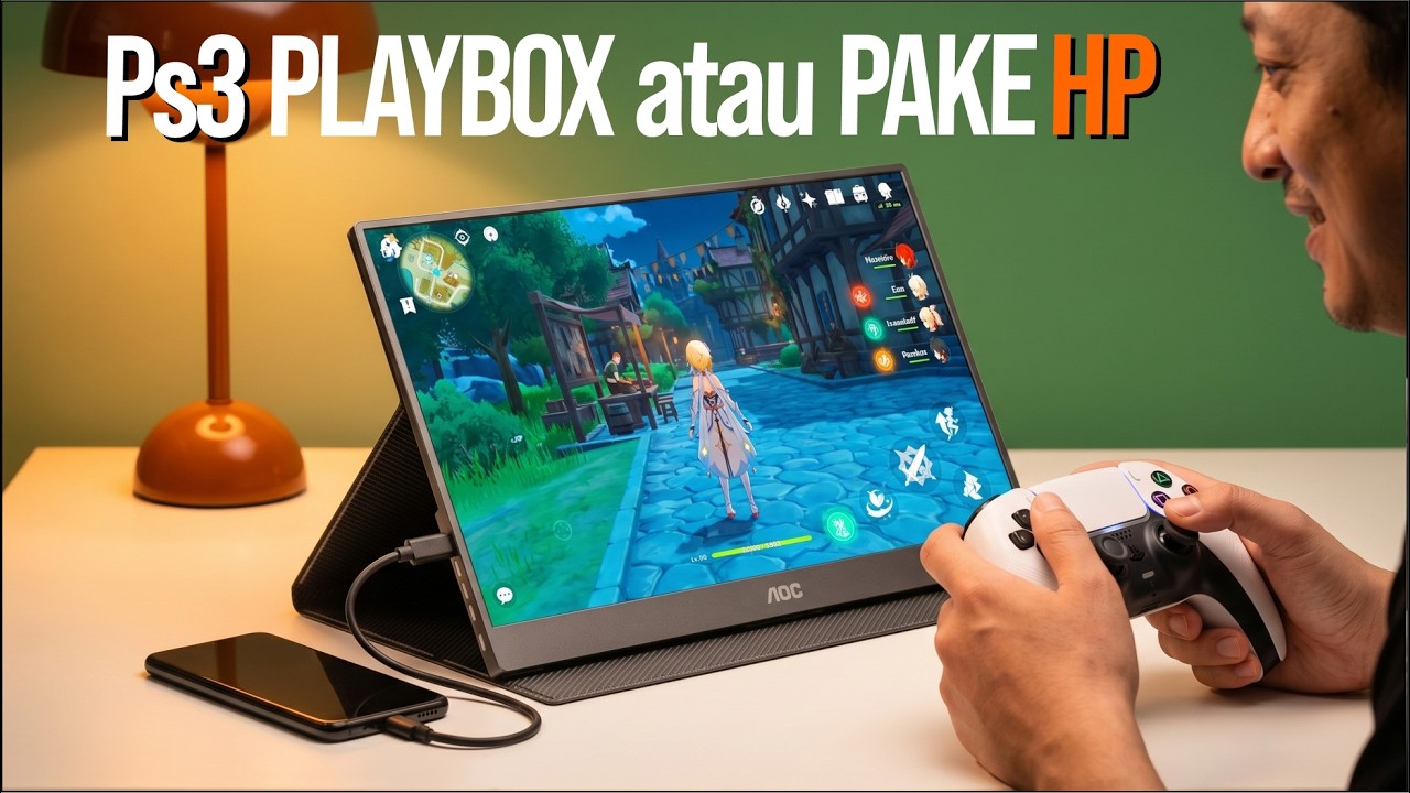 lebih simple daripada PLAYSTATION PLAYBOX,  cuma butuh 1,3juta