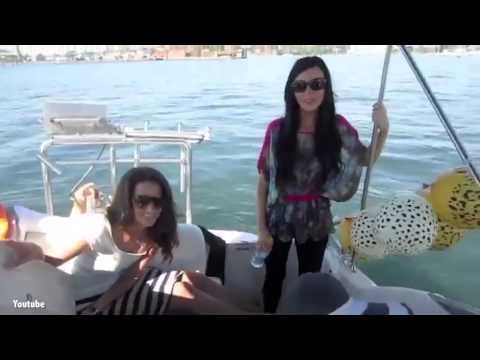 Salim and Aysha party on a boat with friends in Sydney