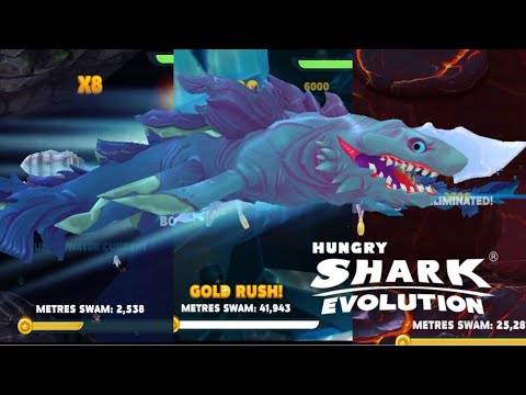 LUMINITE LIVE CONTEST! THE  FARTHEST SWIMMER EVENT - Hungry Shark Evolution