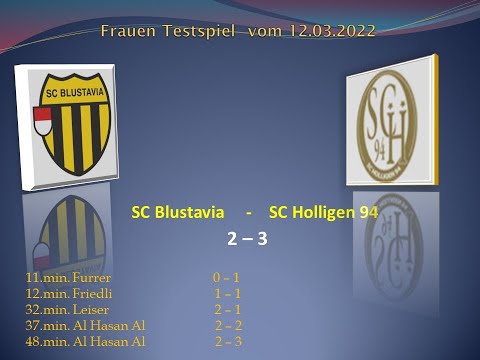 Frauen Testspiel SC Blustavia - SC Holligen 94