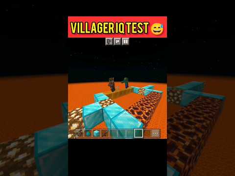 Insane Villager IQ Test in Minecraft! 😂 #shorts