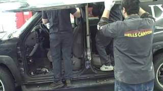 Sergio and James Fabricating the Gullwing door