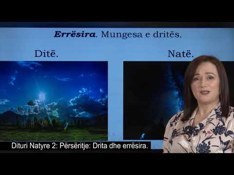Dituri natyre 2 - Përsëritje: Drita dhe errësira.