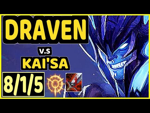 PADDEN (DRAVEN) vs KAI'SA - 8/1/5 KDA BOTTOM ADC GAMEPLAY - EUW Ranked DIAMOND