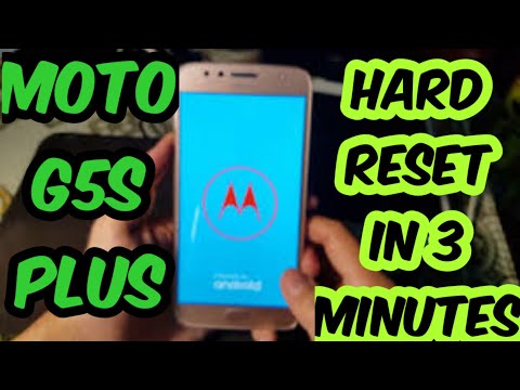 Moto G5s Plus Hard Reset - In 3 Minutes 2021