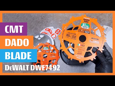 CMT DADO PRO Blade for grooving used on the table saw DeWALT DWE7492 made Dado Plate Throat