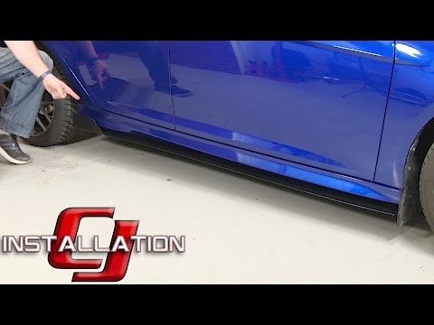 Focus ST Rally Innovations Side Skirt Splitter Matte Black Aluminum Pair 2013-2018 Installation