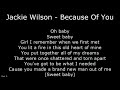 Northern Soul - Jackie Wilson - Because Of You - With Lyrics