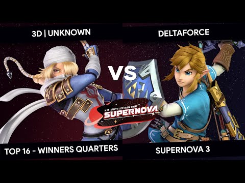 SUPERNOVA 3 - Unknown (Sheik) vs Deltaforce (Link) - Top 16 - Winners Quarters