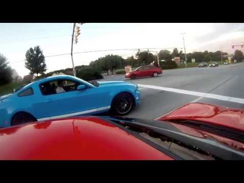 C5 Z06 Vette (430 WHP) vs 2012 GT500 (4xx WHP)