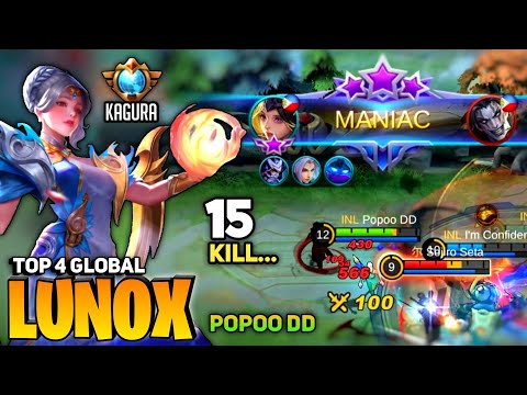 MANIAC! 15 Kill, Lunox Perfect Burst Damage [Top Global Lunox] By Popoo DD - Mobile Legend