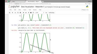 Matplotlib - Line styles and text labels