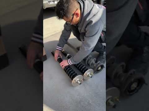 Installed BC Racing Coilovers on the R34 Skyline and Cosmis racing wheels
