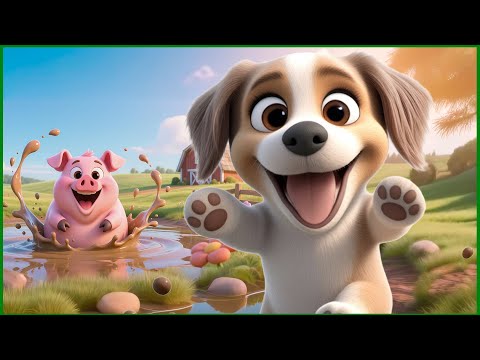 Nesia i świnka 🐶🐷 | Piosenka dla dzieci – Świat Dziecięcych Piosenek