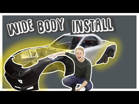 SHINE AUTO SPEC GT WIDEBODY INSTALL!! V10 RX7 [EP.7]