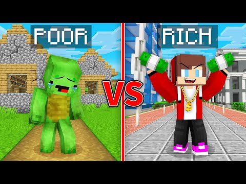 Rich vs Poor City Minecraft Showdown
