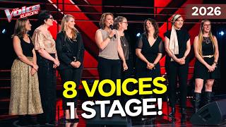 A Group Of 8 Just Changed What A Blind Audition Can Be | The Voice