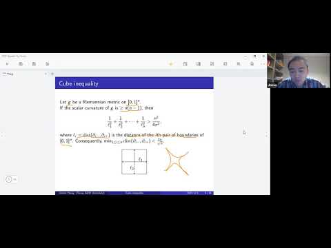 Jinmin Wang. An index theoretical proof of Gromov’s cube inequality