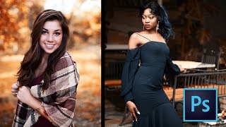 Orange Color/Autumn Color Grading Effect in Photoshop