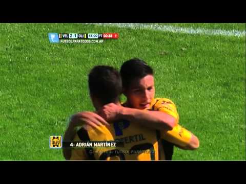 Gol de Martínez. Vélez 2 - Olimpo 1. Torneo Primera División 2014. FPT.
