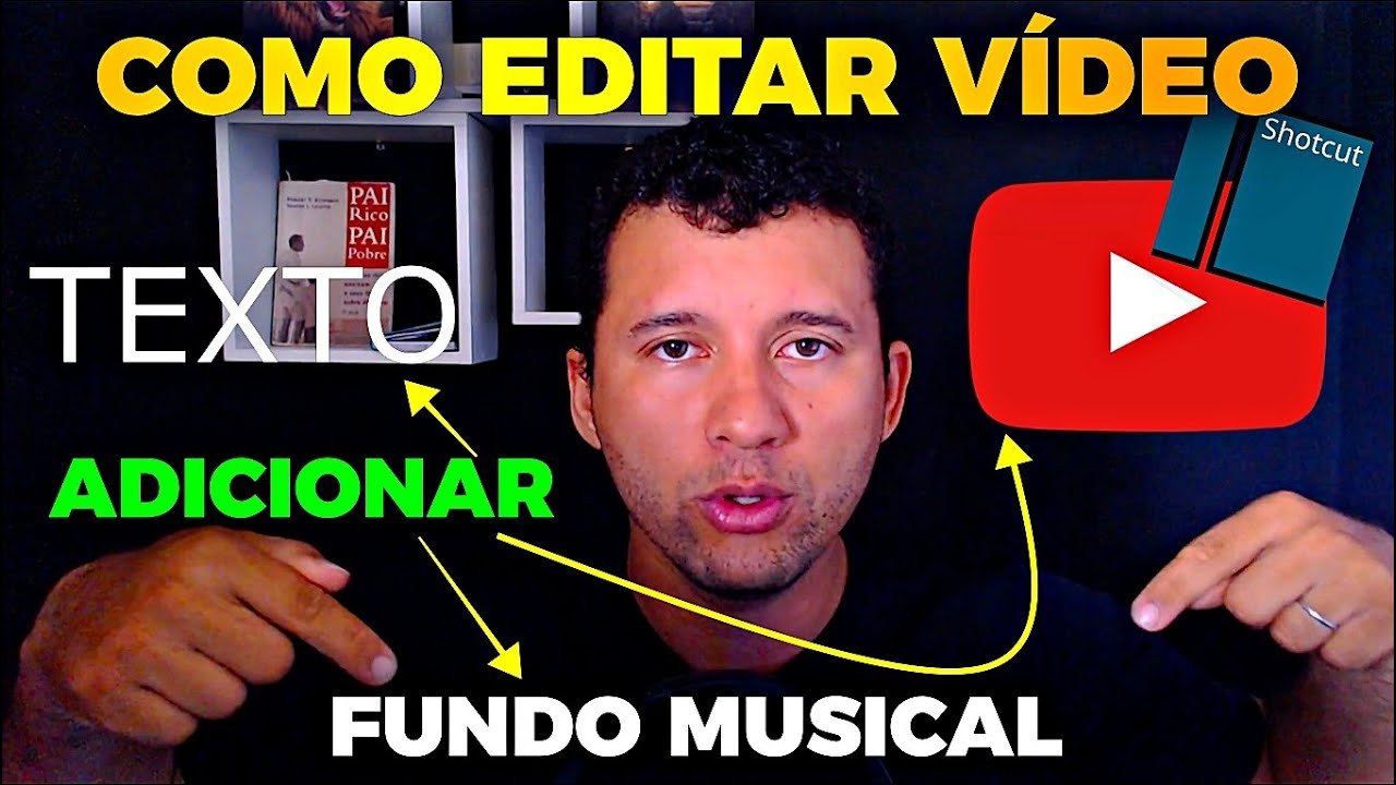 Como Editar Vídeo do Básico ao Avançado no Shotcut - adicionar texto, imagem e fundo musical
