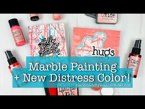Marble Painting and New Distress Color