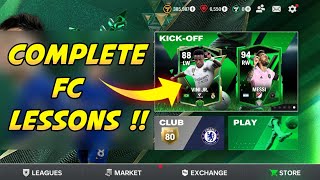 HOW TO COMPLETE FC LESSONS PLAY KICK OFF BEGINNER INTERMEDIATE EXPERT LEVEL IN EA FC FIFA MOBILE 24