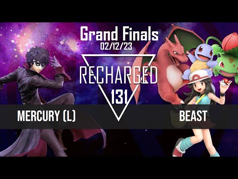 Recharged #131 Grand Finals - Beast (Pokemon Trainer) vs Mercury (Joker) - SSBU Tournament