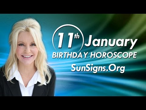 January 11 Zodiac Horoscope Birthday Personality - Capricorn - Part 1