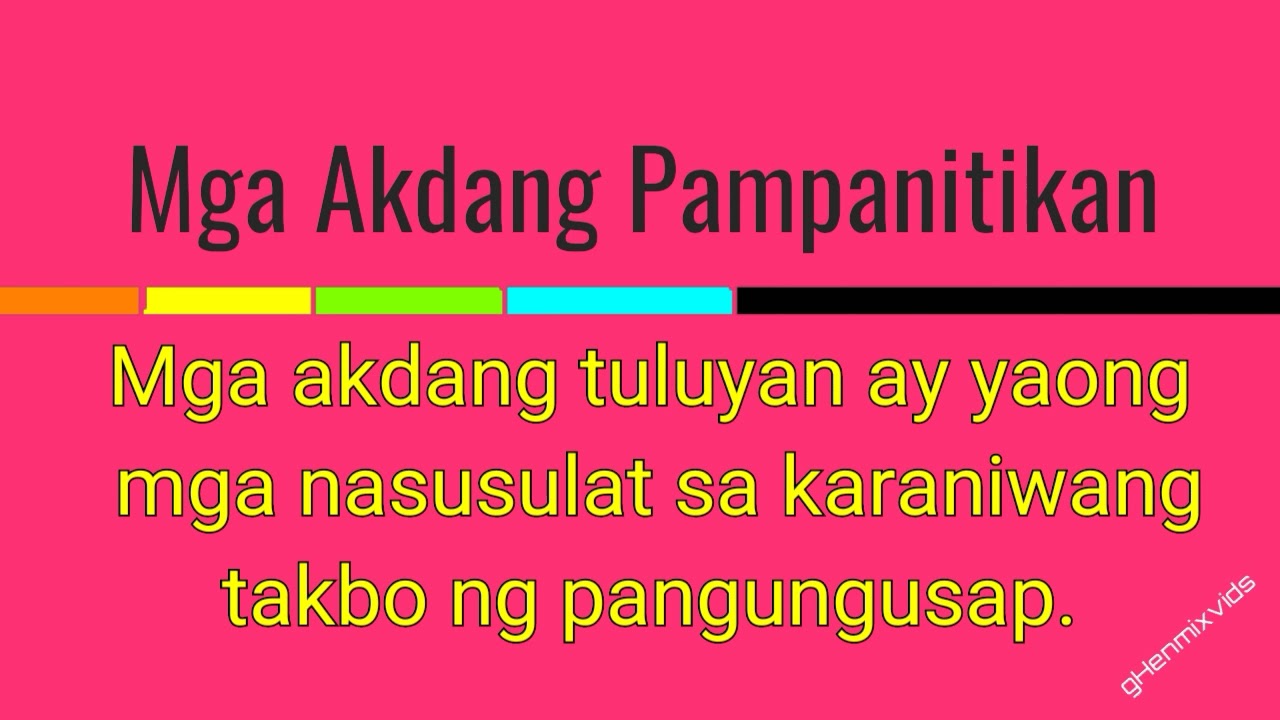 MGA AKDANG PAMPANITIKAN #ALSFILIPINOREVIEWER1
