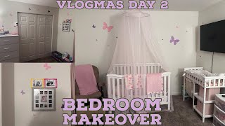 Vlogmas Day 2 | Baby Room transformation | room tour