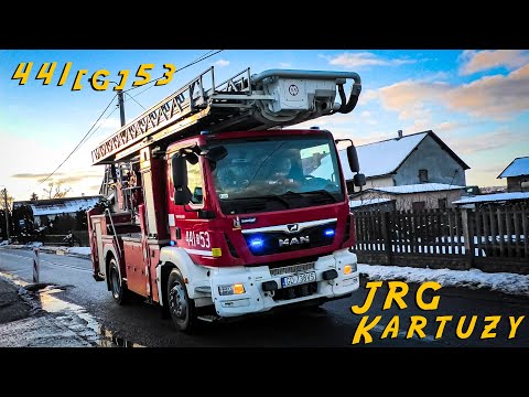 ALARMOWO | Podnośnik 441[G]53 SHD25 z JRG PSP KARTUZY | Straż Pożarna na sygnale