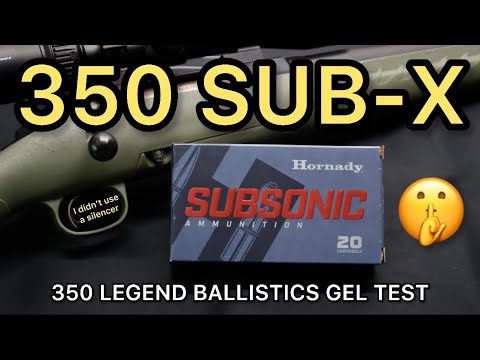 SILENCER AMMO | 350 Legend Hornady Subsonic 250gr Ammo Test