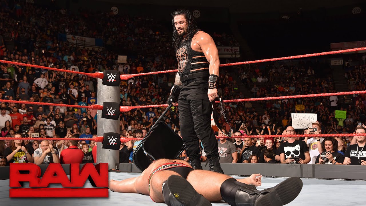 Watch video Roman Reigns vs. Rusev - United States Championship Match: Raw, Sept. 26, 2016 Now Roman Reigns vs. Rusev - United States Championship Match: Raw, Sept. 26, 2016