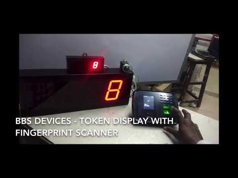 Token Display With Fingerprint Scanner