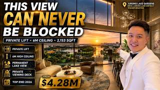 THIS VIEW CAN NEVER BE BLOCKED | Singapore's Most Stunning lakefront penthouse at $4.28 million
