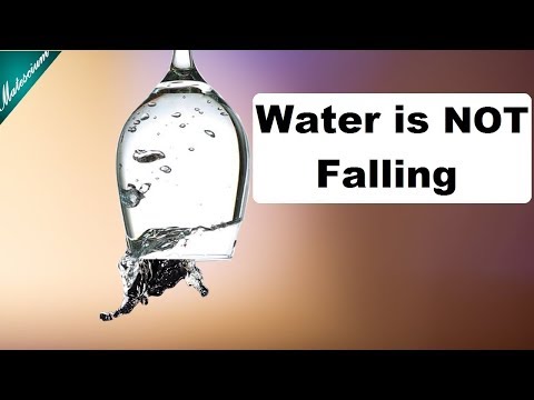 Water is suspended in midair | Water is not falling from upside down cup. Video