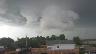 Wall Cloud & Weak Funnel New Town, ND