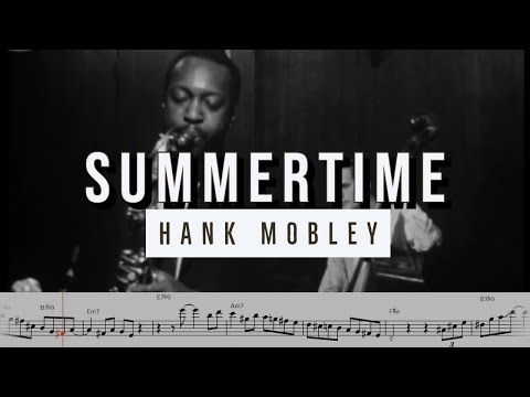 Hank Mobley on "Summertime" (Live in Copenhagen 1968) | Solo Transcription for Tenor Sax