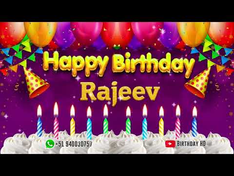 Rajeev Happy birthday To You - Happy Birthday song name Rajeev 🎁