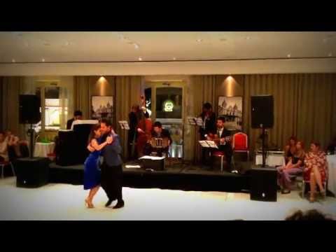  Damian Rosenthal  and  Vanessa Fatauros  are  dancing  to  Quinteto Cinco Esquinas  at  MonteCarlo Tango Festival  in  2016