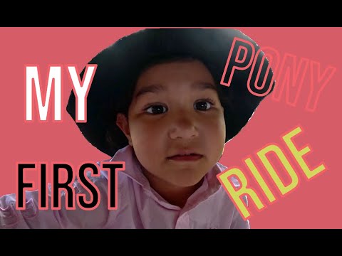 HER FIRST PONY RIDE #ponyride #granddaughter #granddad