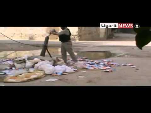 استهداف مواقع للنظام من قبل الجيش الحر في مدينة دمشق في محافظة دمشق