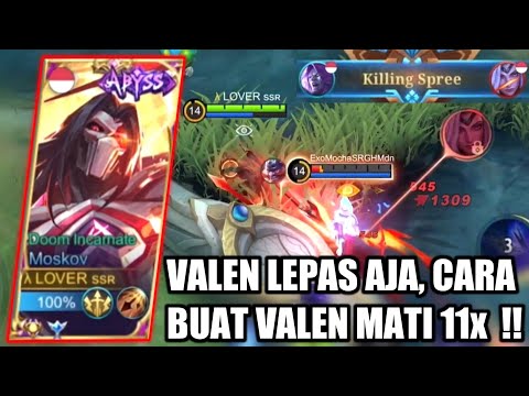 TOP GLOBAL MOSKOV BIKIN VALEN MUSUH MATI 11x, LANGSUNG DI REPORT TIM NYA - MOBILE LEGENDS
