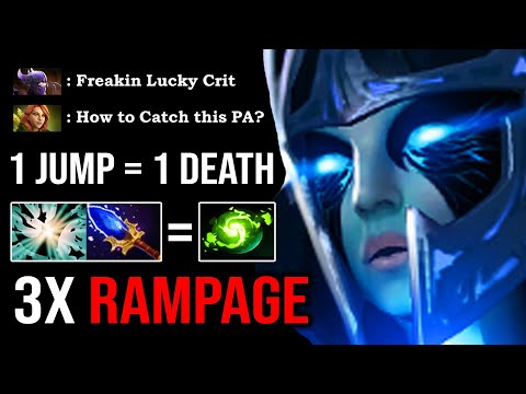NON-STOP 3X RAMPAGE Scepter PA Crazy Refresher 1 Jump = Deleted | EPIC 24Kills Monster Build 8K DotA
