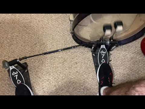 Practicing Double Strokes on the Kick Drum (1000 bpm)