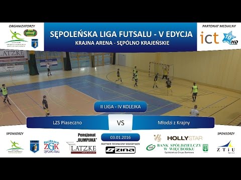 II Liga - IV Kolejka: LZS Piaseczno - Młodzi z Krajny 4:1, 03.01.2016 r.